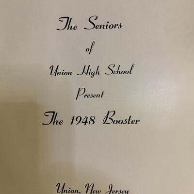 1948 Union High School Yearbook - The 1948 Booster Union New Jersey