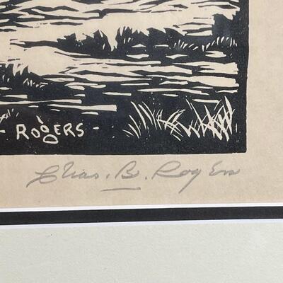 Prairie Printmaker Charles Rogers original signed litho