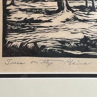 Prairie Printmaker Charles Rogers original signed litho