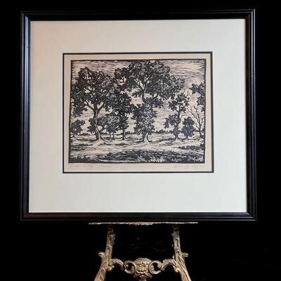 Prairie Printmaker Charles Rogers original signed litho