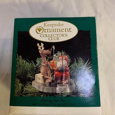 Fishing for Fun Hallmark Keepsake Ornament Collectorâ€™s Club