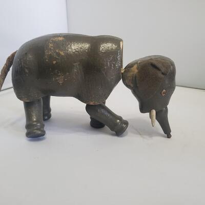 Rare Antique Schohenhut Wooden Circus Elephant