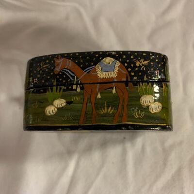 Trinket box - Jewelry box 3.5â€ wide approx  Pill box