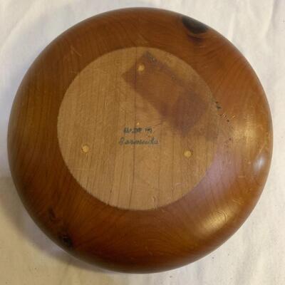 Wooden bowl 6â€ approx - Wood dish made in Bermuda