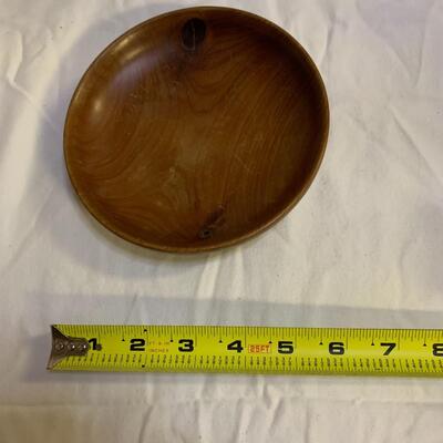 Wooden bowl 6â€ approx - Wood dish made in Bermuda