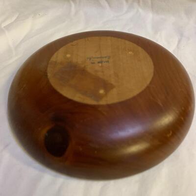 Wooden bowl 6â€ approx - Wood dish made in Bermuda