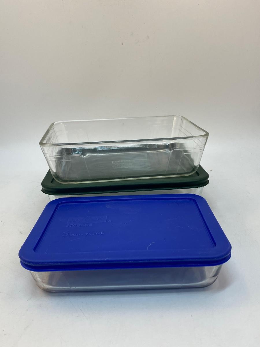 Clear Pyrex Food Storage Containers with Lids