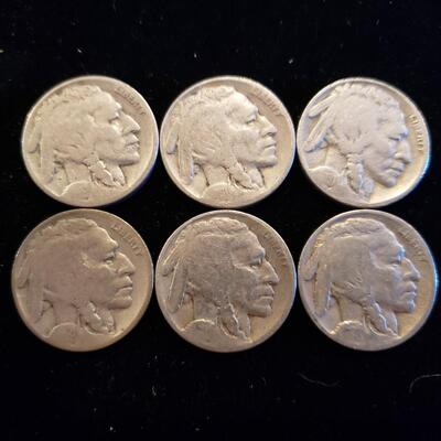 Buffalo Nickels 1931-S lot of 6 coins