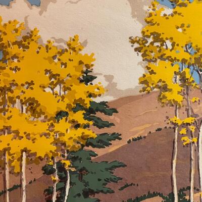 Norma Bassett Hall Prairie Printmaker original serigraph, signed