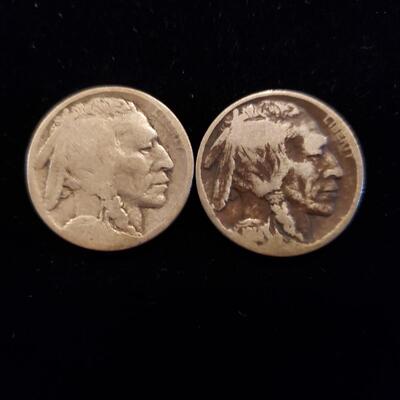 Buffalo Nickel 1914-D lot of 2 coins