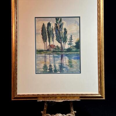 Early Birger Sandzen Original Watercolor Painting! Rare estate find