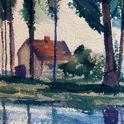 Early Birger Sandzen Original Watercolor Painting! Rare estate find