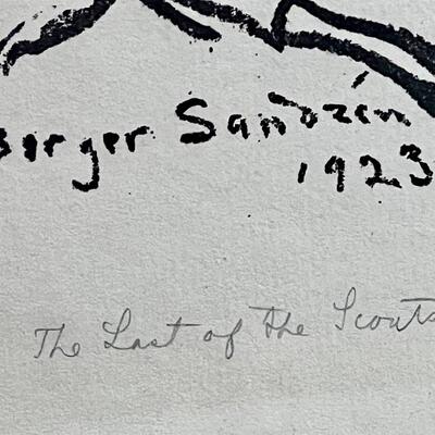 Rare Birger Sandzen Portrait "Last of the Scots" - Prairie Printmaker