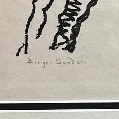 Rare Birger Sandzen Portrait "Last of the Scots" - Prairie Printmaker