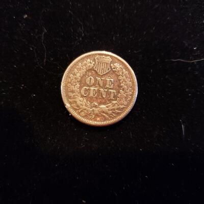 Indian Cent 1861 fine details with rim bump