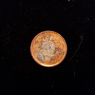 Lincoln Cent 1909-S unc details with solder marks