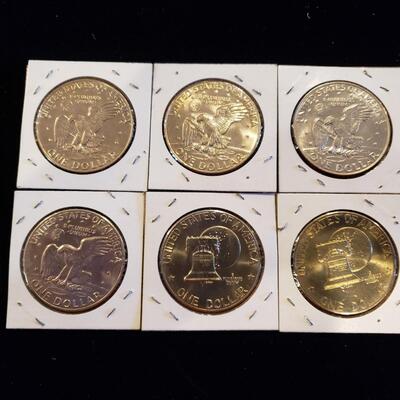 Ike Dollars Eisenhower lot of 6 coins