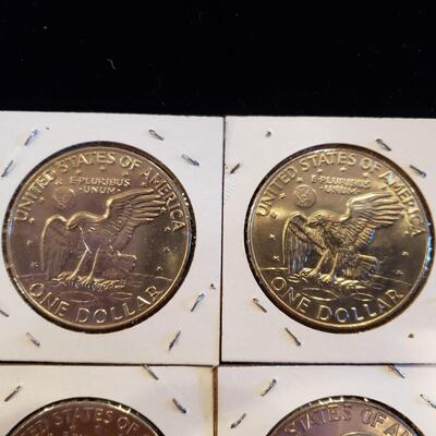 Ike Dollars Eisenhower lot of 6 coins