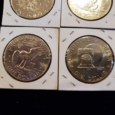 Ike Dollars Eisenhower lot of 6 coins