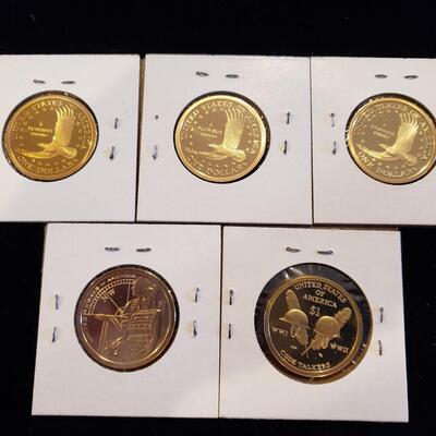 SAC dollars - lot of 5 coins