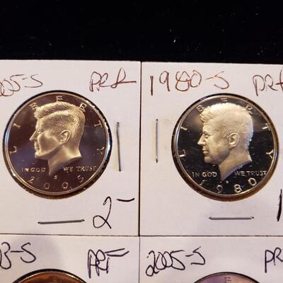 Kennedy Halves Proofs - lot of 4 coins