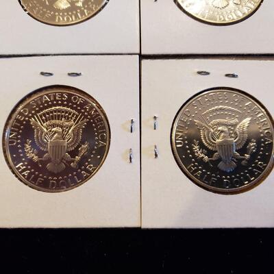 Kennedy Halves Proofs - lot of 4 coins