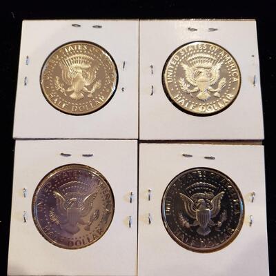 Kennedy Halves Proofs - lot of 4 coins