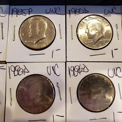 Kennedy Halves - lot of 23