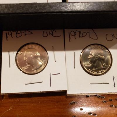 Washington Quarters UNC - lot of 33 coins