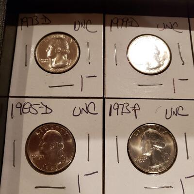 Washington Quarters UNC - lot of 33 coins