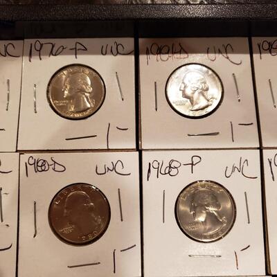 Washington Quarters UNC - lot of 33 coins