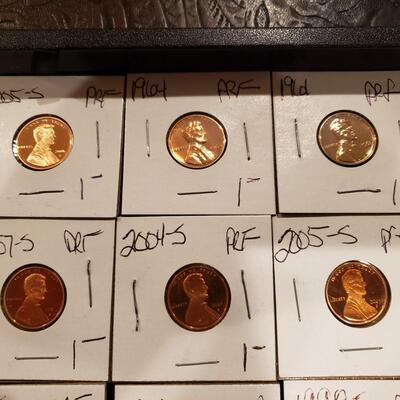 Lincoln Cents Proofs - lot of 18 coins