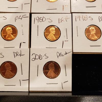 Lincoln Cents Proofs - lot of 18 coins