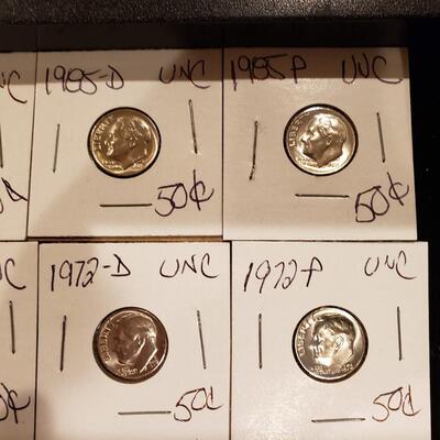 Roosevelt Dimes - UNCs - lot of 30 coins