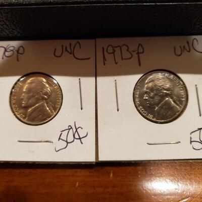 Jefferson Nickels - UNCs - lot of 34 coins