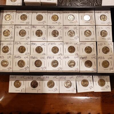Jefferson Nickels - UNCs - lot of 34 coins