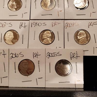 Jefferson Nickels - Proofs - 1965 SMS - plus 1965 SMS quarter - lot of 21 coins
