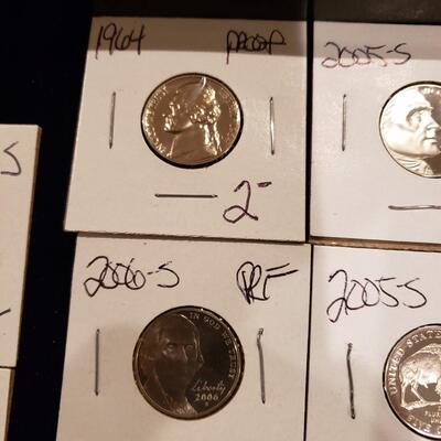 Jefferson Nickels - Proofs - 1965 SMS - plus 1965 SMS quarter - lot of 21 coins