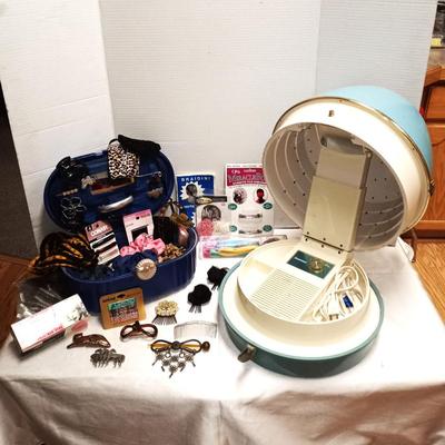 DOMINION TABLETOP HAIRDRYER-HAIR ORNAMENTS-CARRY CASE