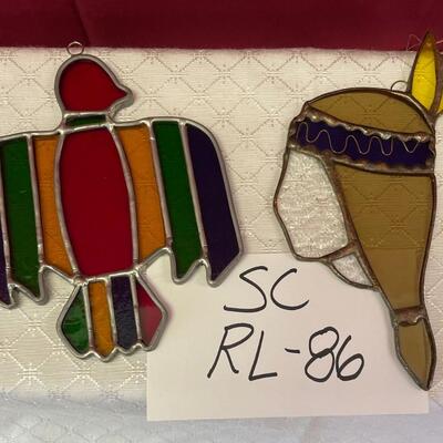 Tribal stained glass sun catchers