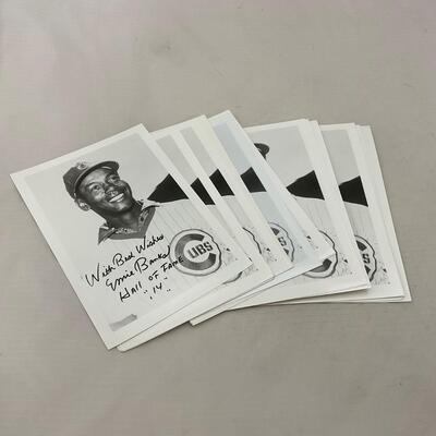 -44- BASEBALL | Stack of Ernie Banks Promo Photographs