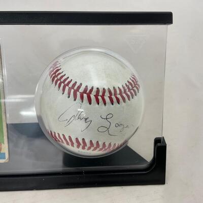 -47- BASEBALL | Johnny Logan Autographed Baseball With Card