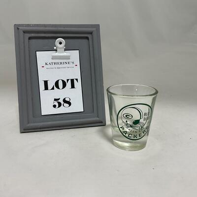 -58- FOOTBALL | 1960â€™s Green Bay Packers Shot Glass