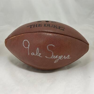 -61- FOOTBALL | Gale Sayers Autographed Football