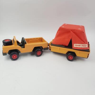 FISHER PRICE ADVENTURE SAFARI VEHICLE & ALL ACCESORIES