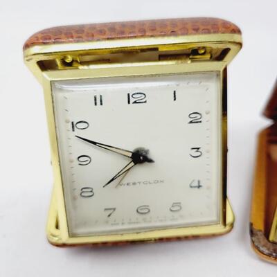 WESTCLOCK & SETH THOMAS VINTAGE TRAVEL CLOCK BUNDLE