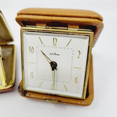WESTCLOCK & SETH THOMAS VINTAGE TRAVEL CLOCK BUNDLE