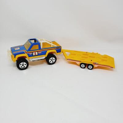 1982 BUDDY L TEXACO CHAMPIONSHIP TRUCK W/ TRAILER