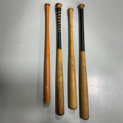 -83- BASEBALL | Four Vintage Wood Bats