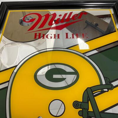 -85- FOOTBALL | Miller High Life Green Bay Packers Mirror